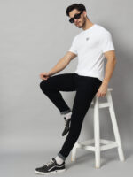 man stand with table