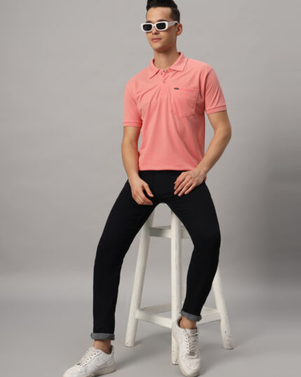man sit on table