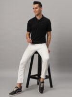 man sit on table