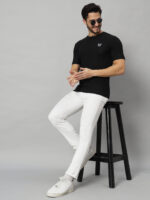 man stand with table