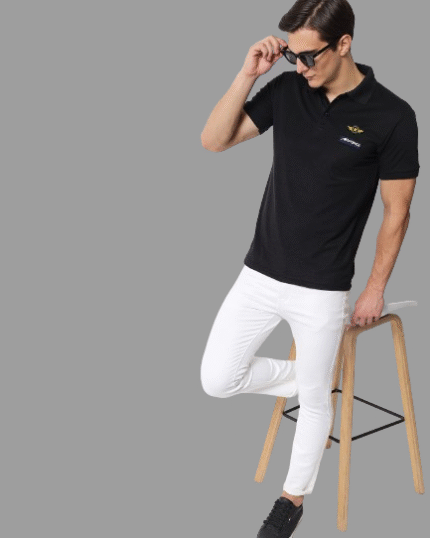 man stand with table